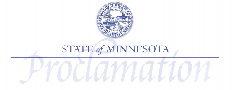 State of Minnesota Proclamation