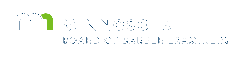 The Minnesota Board of Barber Examiners logo