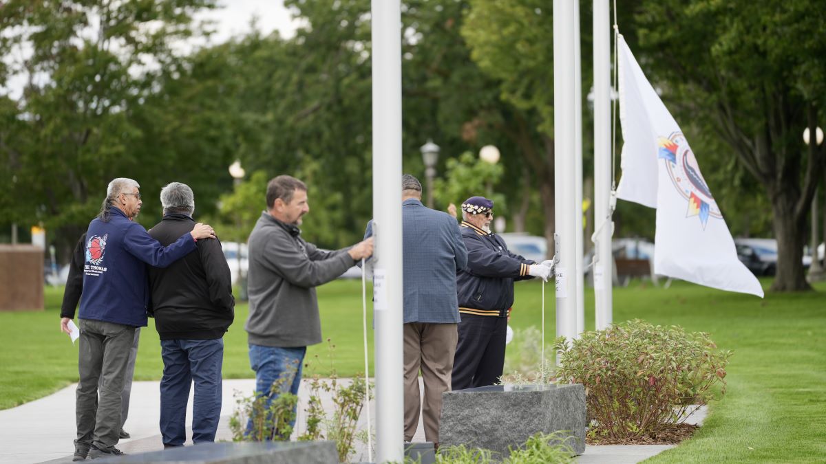 Feature image for Tribal Flag Plaza Flag-Raising Ceremony