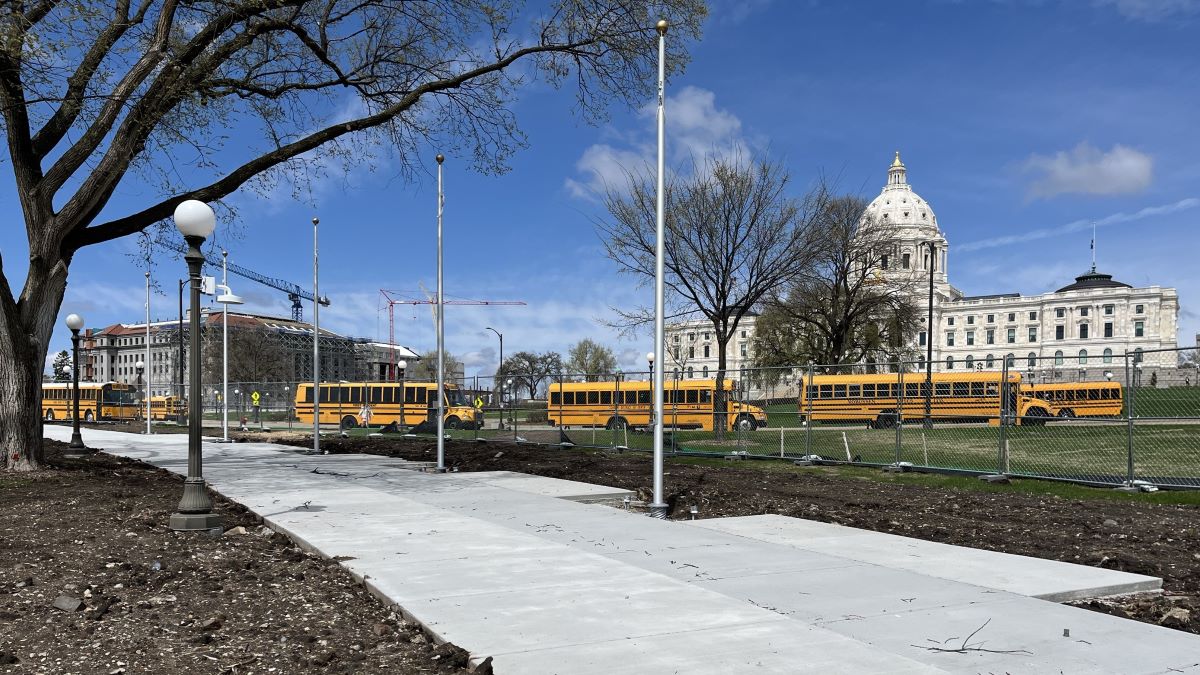 Feature image for Tribal Flag Plaza construction