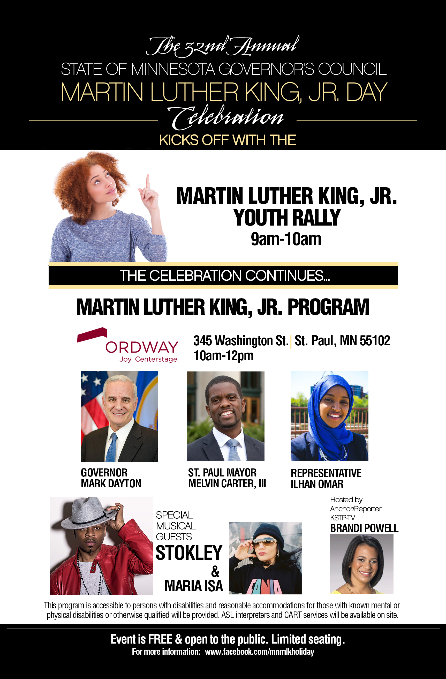 Feature image for The 32nd Annual State of Minnesota Governor's Council Martin Luther King, Jr. Day Celebration