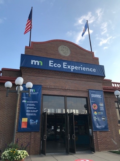 Entrance to the EcoExperience Building at the Minnesota State Fair