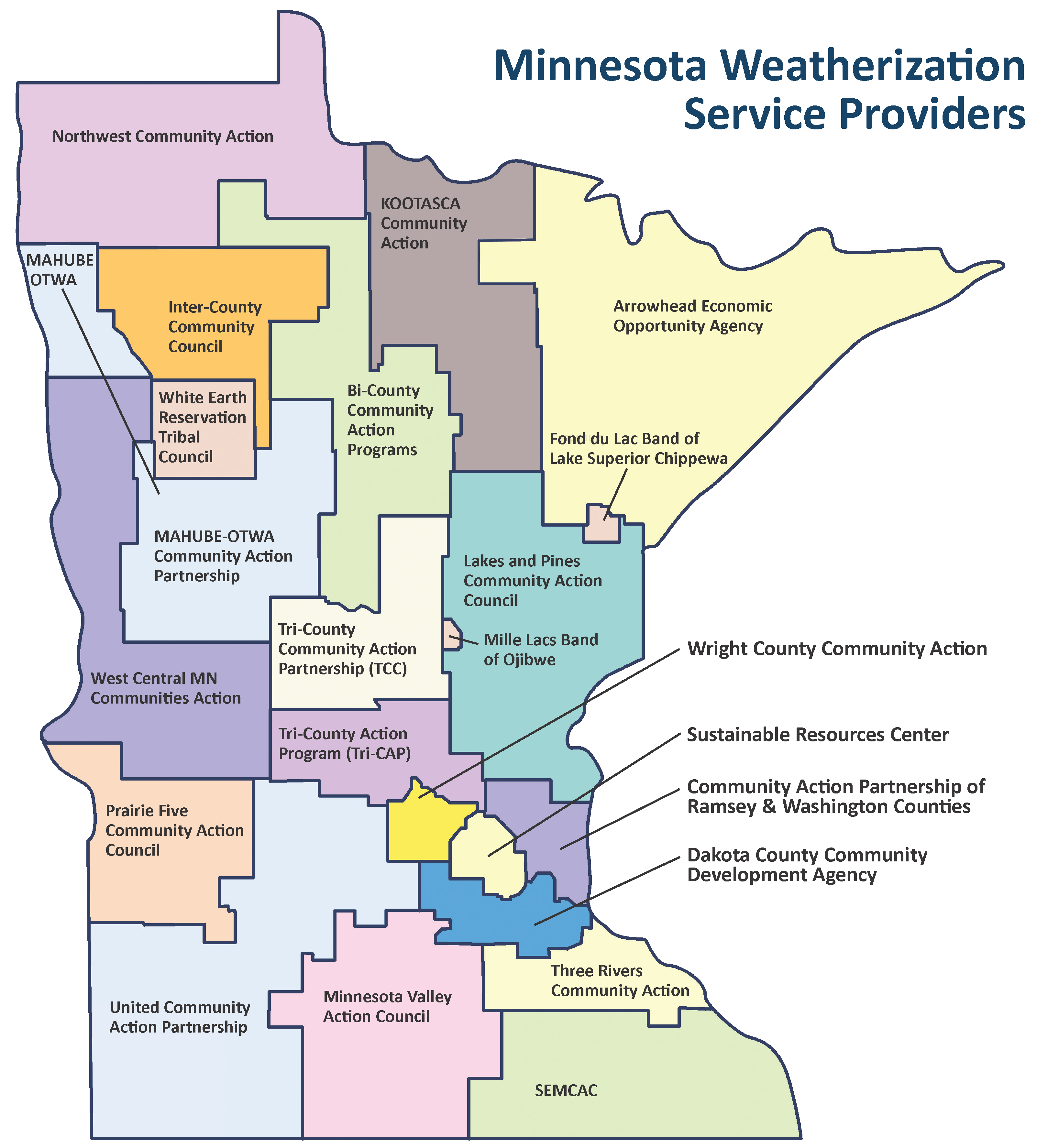 MNWeatherizationServiceProvidersNoCounties2024ImageOnly