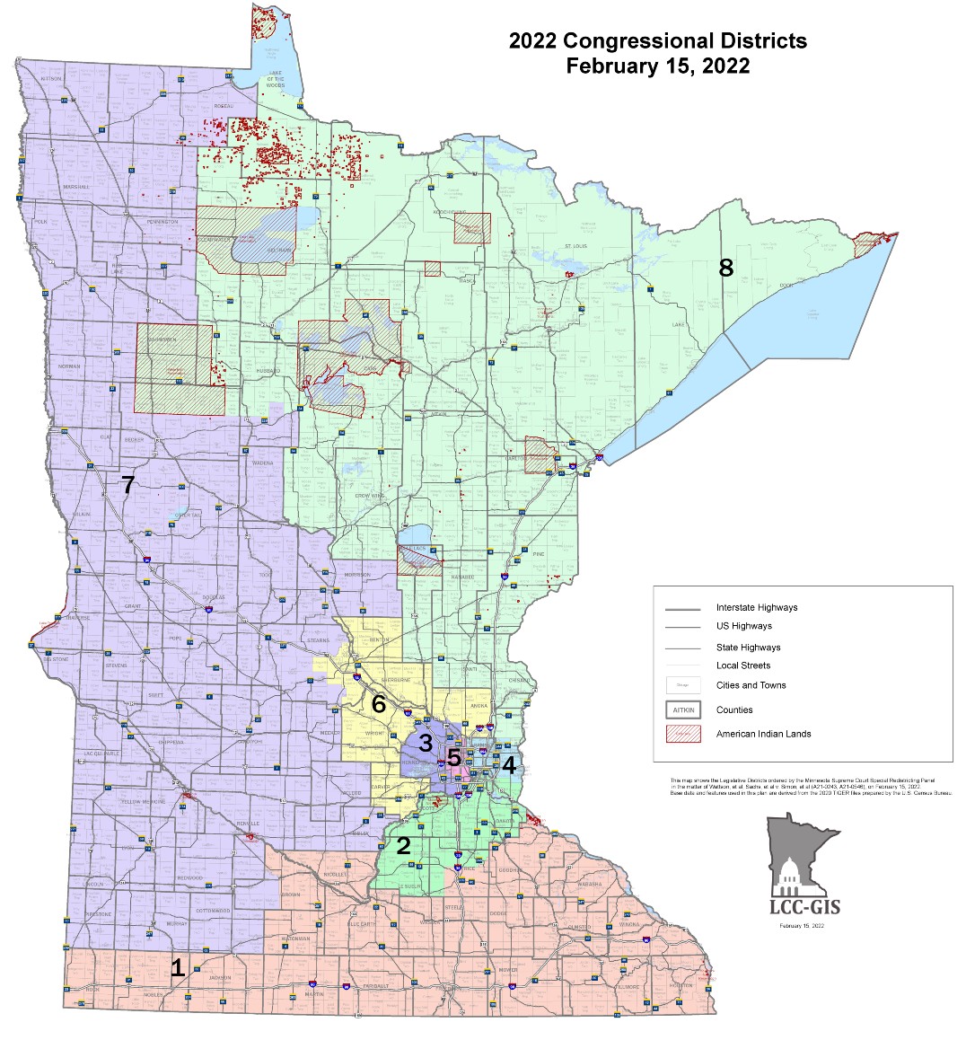 Map Of Minnesota Congressional Districts at Gary Poole blog