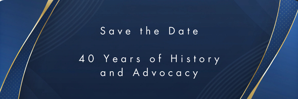 blue with gold ribbon background and text, 