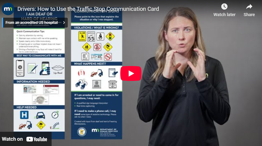 Taryn explains the Traffic Stop Card for Drivers