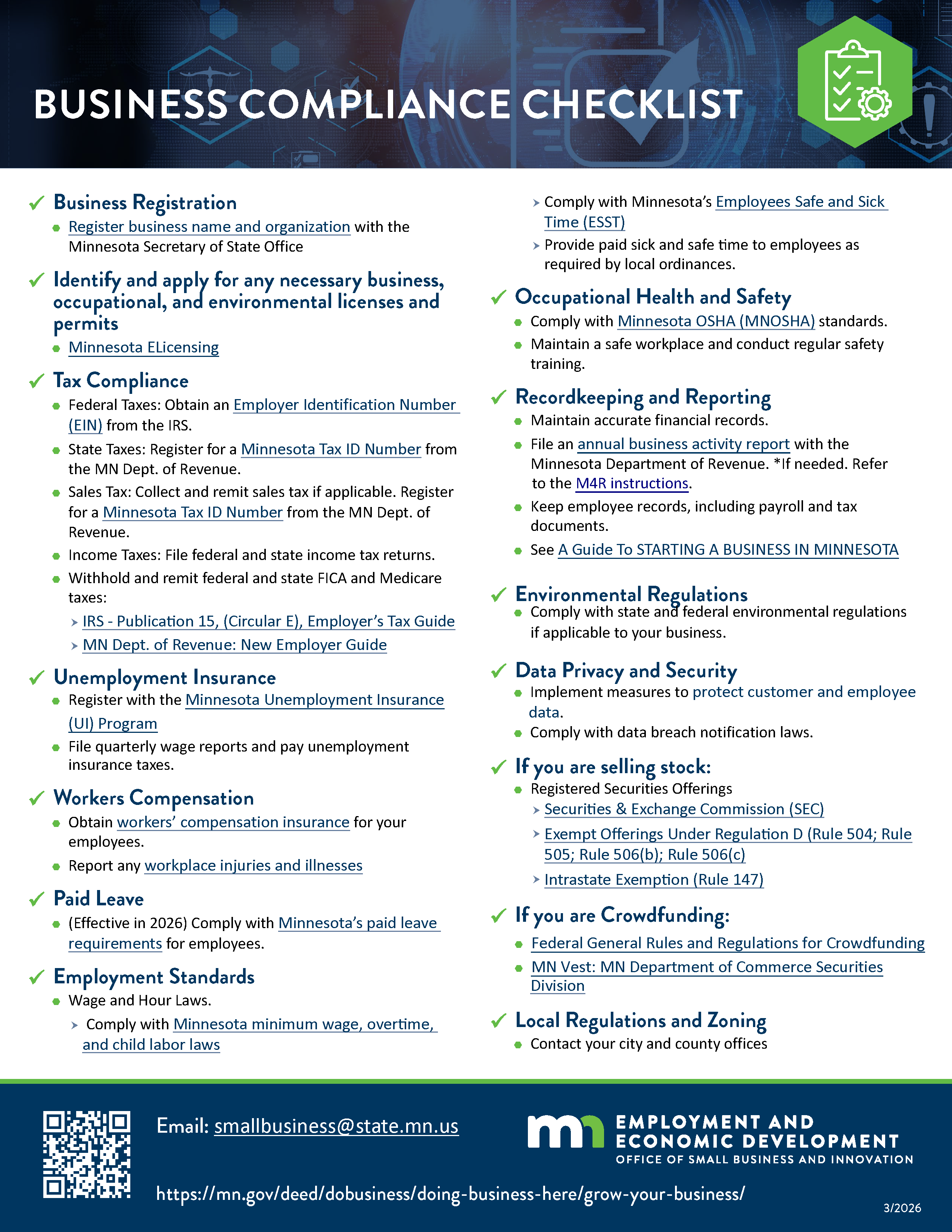 Business Compliance Checklist
