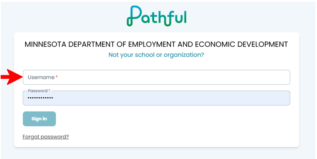 Pathful Username Field
