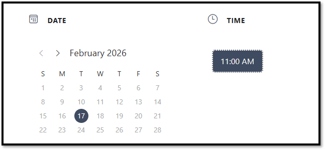 Select Date Example