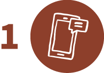 Get ready text message icon