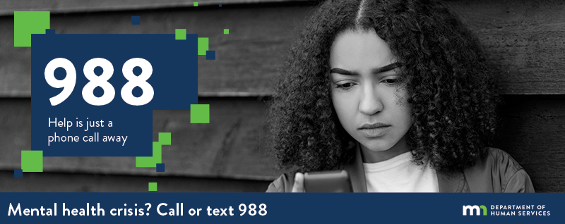 988: Help is just a text or phone call away