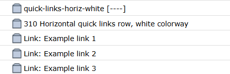 Screenshot of the Tridion page-building interface, showing one flex row configuration component labeled 