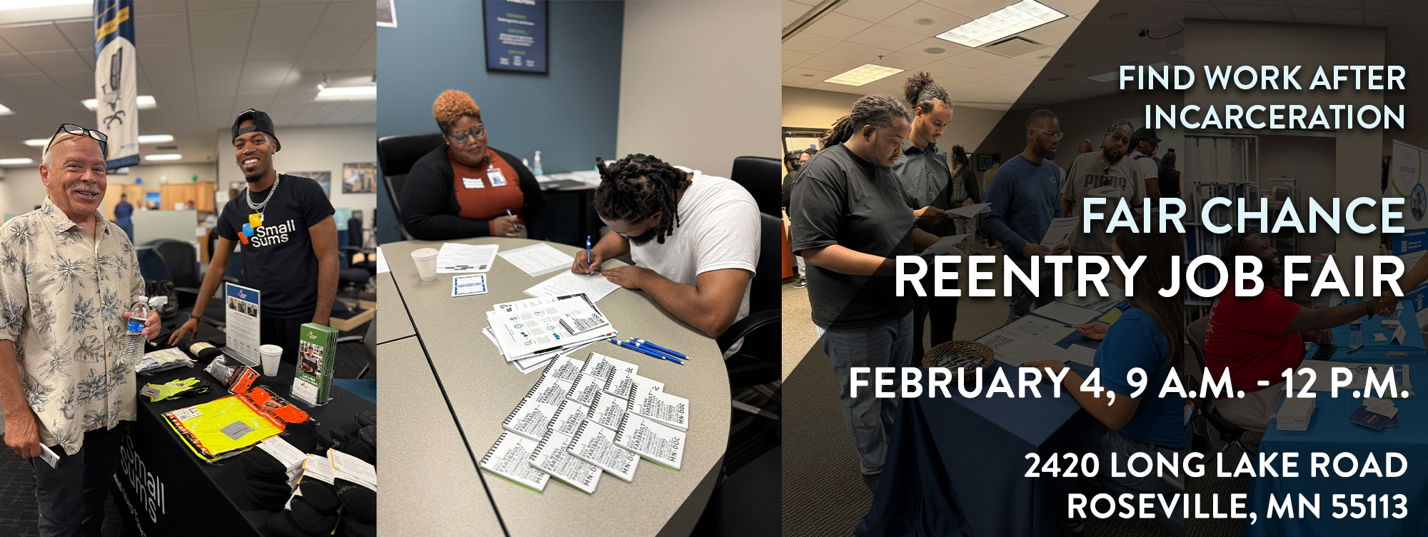 Fair Chance Reentry Job Fair Website Banner Image