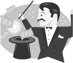 An image of a magician