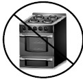 An image of prohibition of use of oven