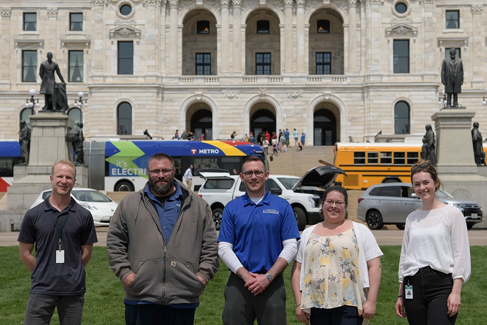 Electric Vehicle Showcase MDVA Staff
