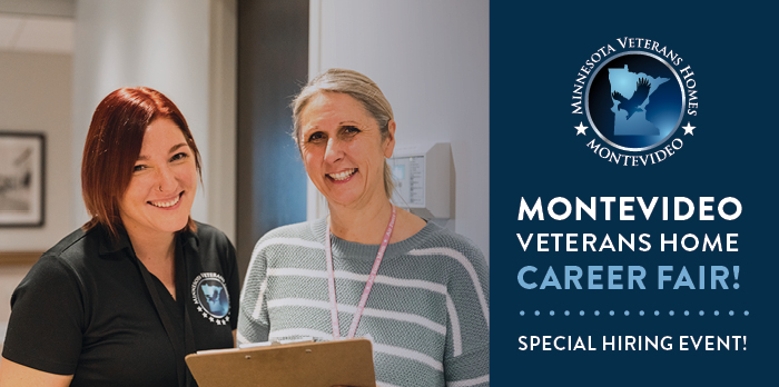Feature image for Montevideo Veterans Home Career Fair, Nov. 6