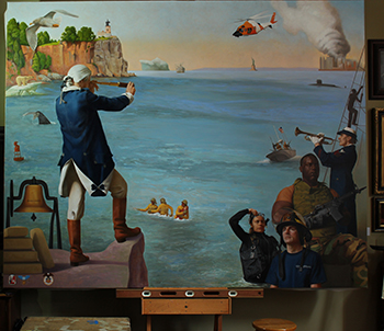 Coast Guard Painting - click for full size image