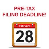 pre-tax filing deadline is February 28, 2017