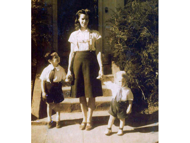 Ed's father, mother and brother, Ron
