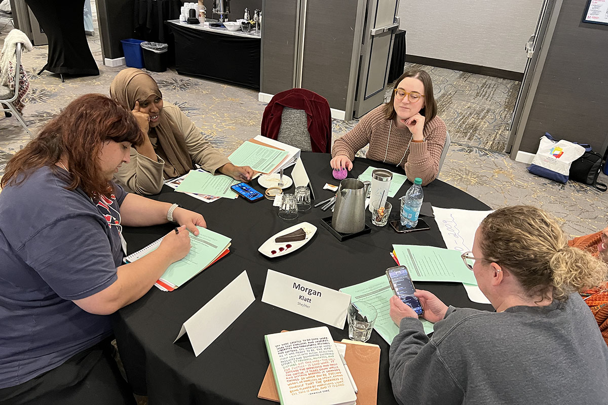 Class 42 November Session - roundtable activity – hard at work
