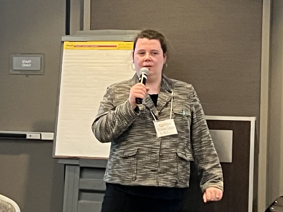 Class 43 November Session – group of three doing activity