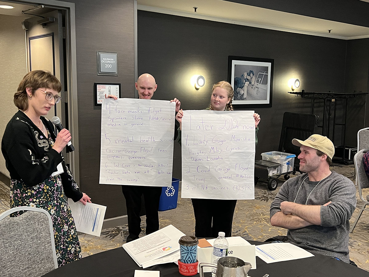 Class 43 November Session participant using wheelchair smiling