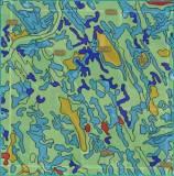 Crop Productivity Index shows various blue, green, and yellow blobs. 