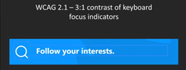 Screenshot of a UI element with unclear focus indication between search icon and text.