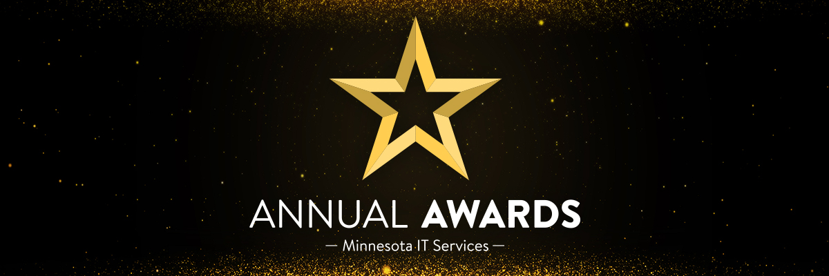 Golden star with black starry background and 2024 Annual Awards text.