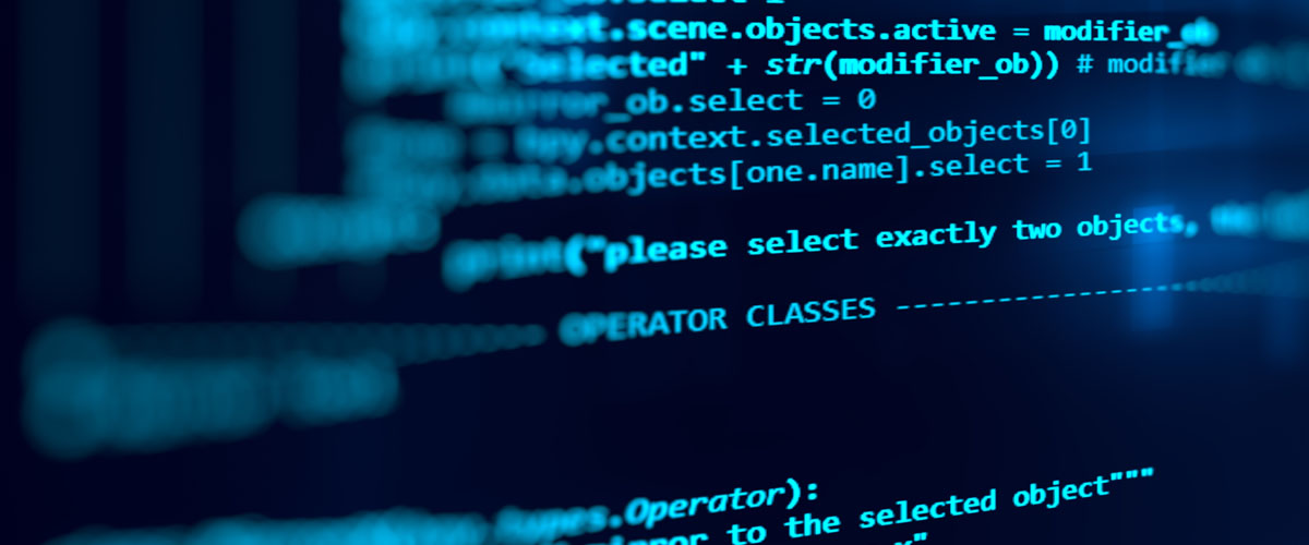 Code on a computer screen.