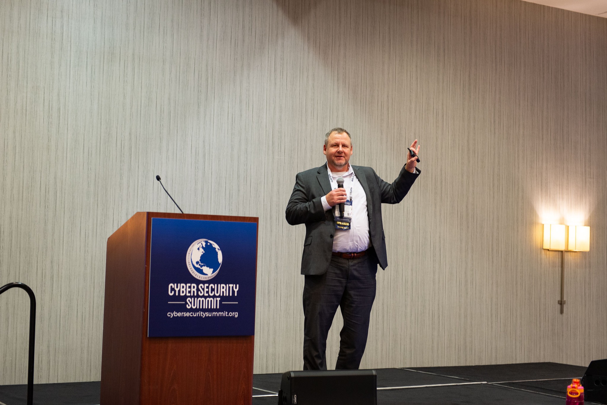 John Israel speaks at Cyber Security Summit