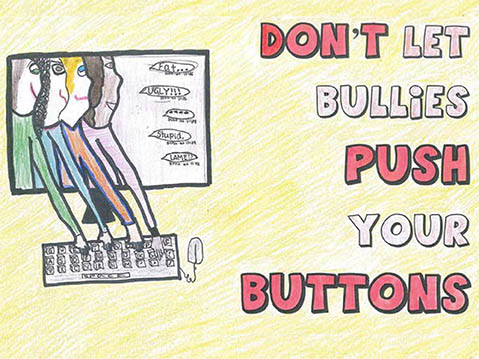 Don't let bullies push your buttons Don't let bullies push your buttons