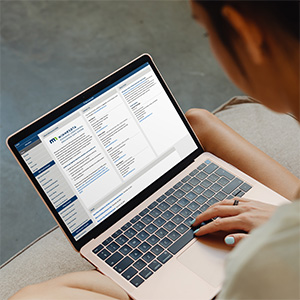 The Statewide Longitudinal Education Data System website on a laptop 