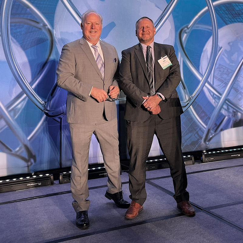 George McNulty and John Israel at the 2026 ORBIE Awards