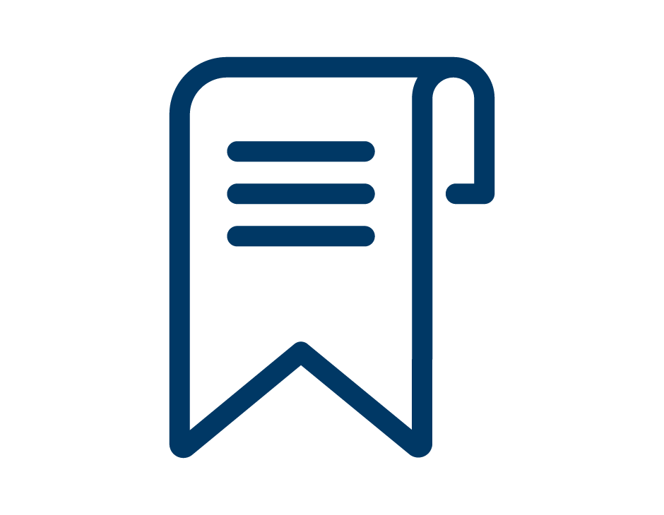An icon of a bookmark