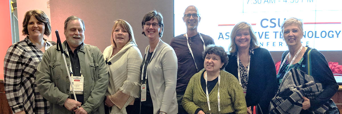 State of Minnesota employees at the CSUN Conference check-in.