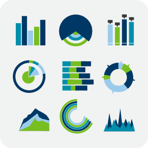 Several types of graphs