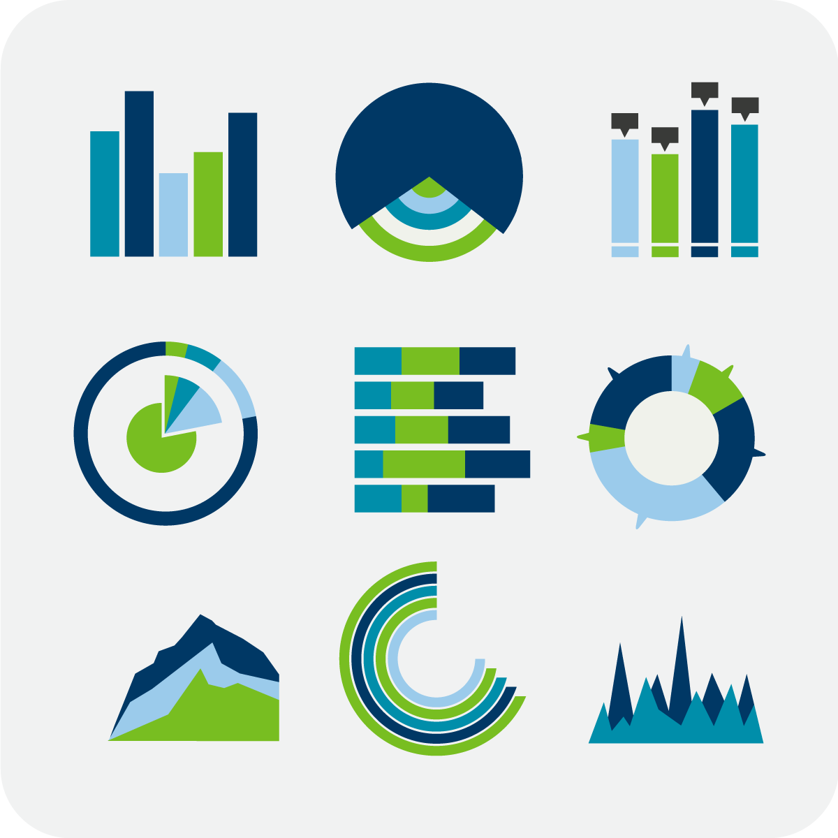 Data visualization & WCAG 2.1 Role-based Training icon Data visualization & WCAG 2.1 Role-based Training icon