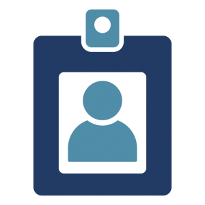 An icon of an ID card