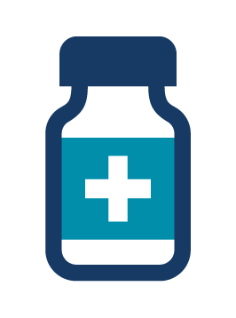 An icon of a medicine bottle