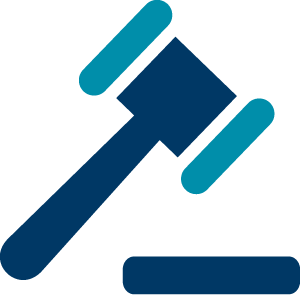 An icon of a gavel