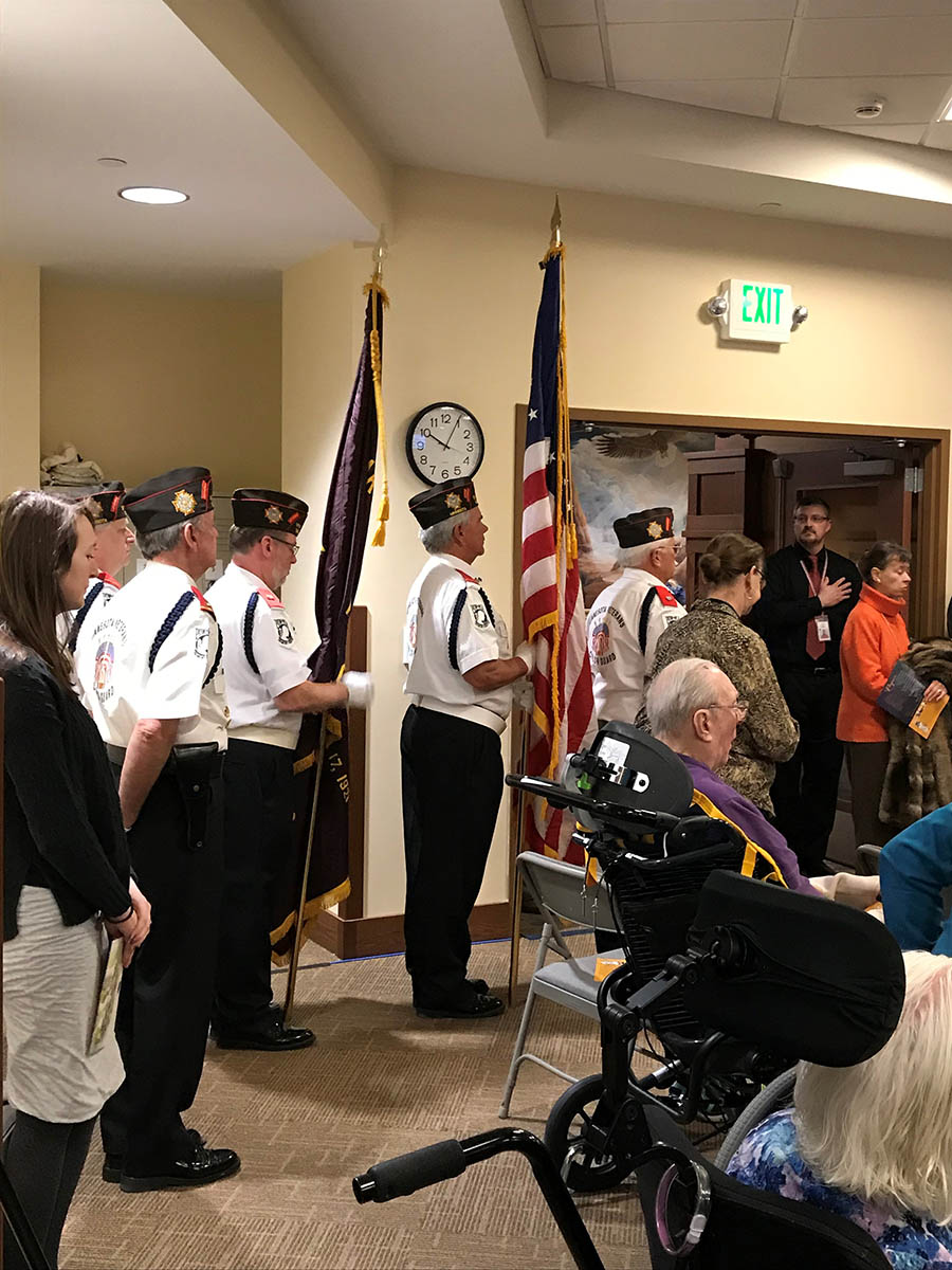 Color Guard at the opening of a brand new Veterans Home in Minneapolis.
