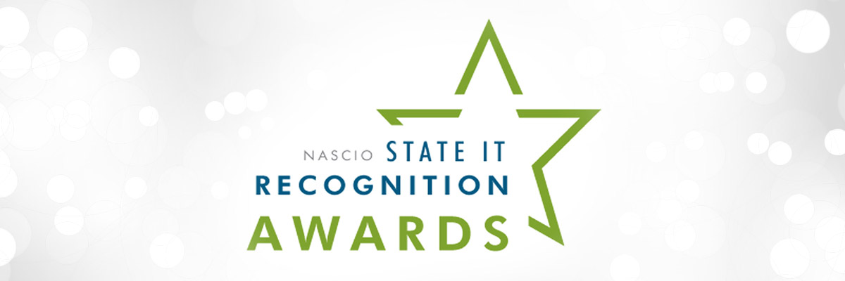 Star with text: NASCIO State IT Recognition Awards.