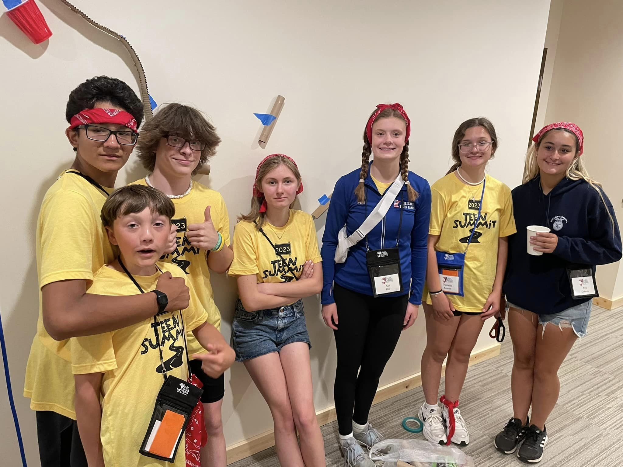 A Picture of a group of Teen Summit Members