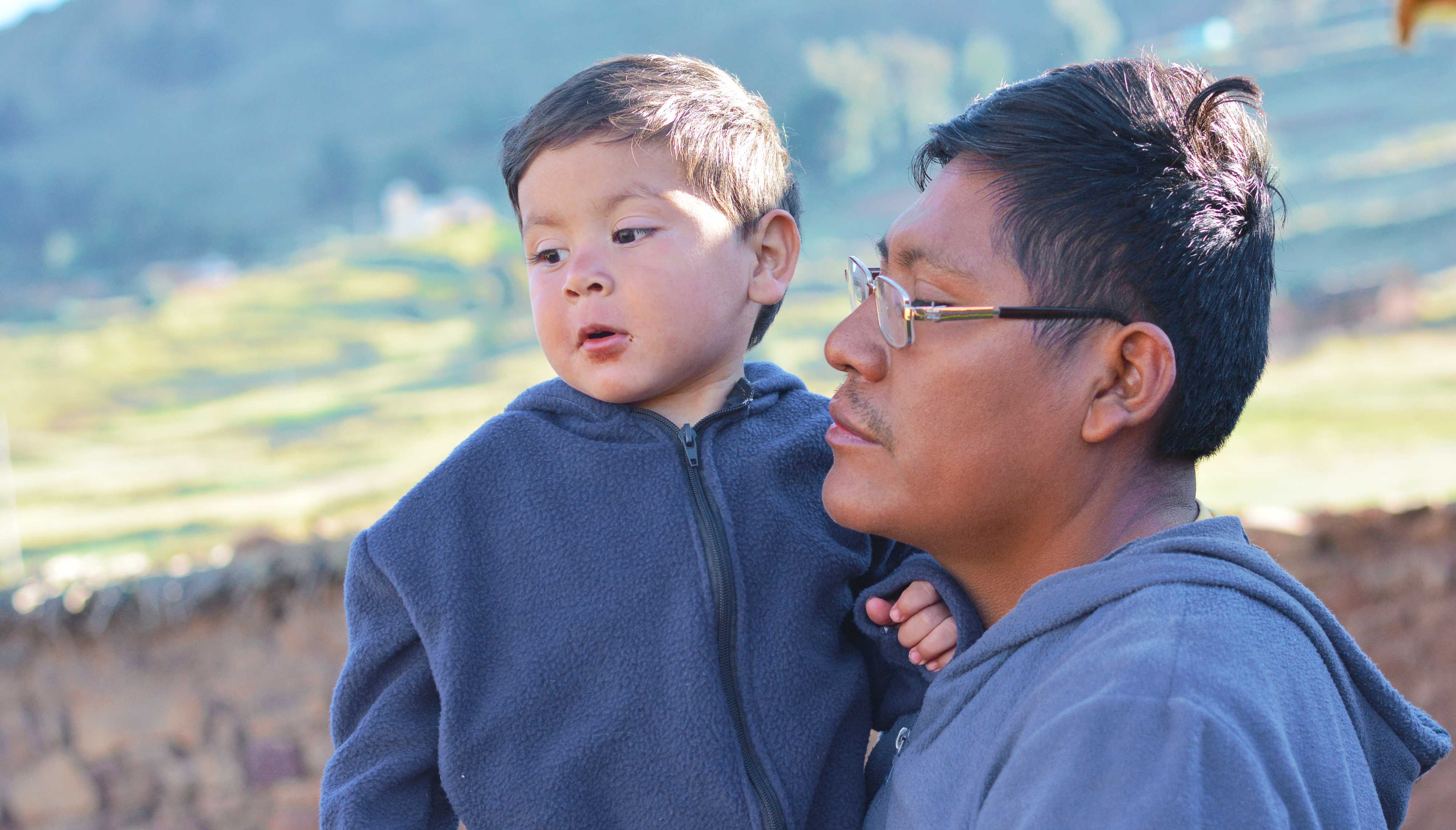 photo of father and son