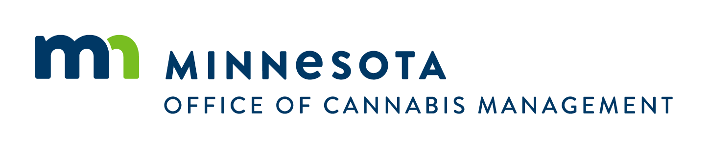 Minnesota Office of Communications logo horizontal in blue and green