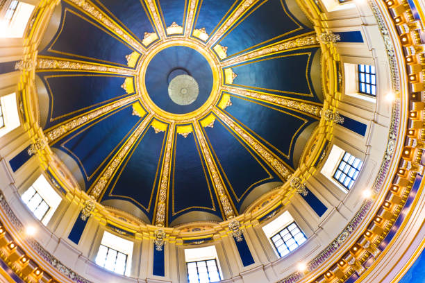 Rotunda ceiling inside MN Capitol
