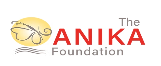 Logo for the ANIKA Foundation, including a stylized picture of a butterfly