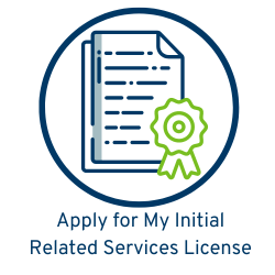 icon for apply for initial related services license